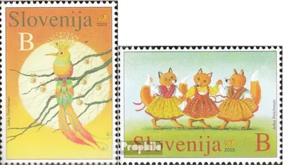 Produktbild von Briefmarken Slowenien 2003 Mi 421-422 (kompl.Ausg.) postfrisch Volksmärchen