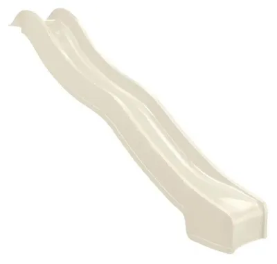 Productafbeelding van Aanbouw Glijbaan 3 Meter – Pastel Wit met wateraansluiting