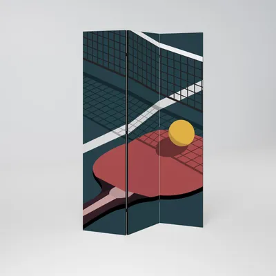 Produktbild von SpaceRebels Paravent Raumteiler - 3-teilig Raumtrenner, Druck 1-Seite - Raumtrenner - Trennwand Wohnung - Room Divider - Spanische Wand Deko Modern Sichtschutz