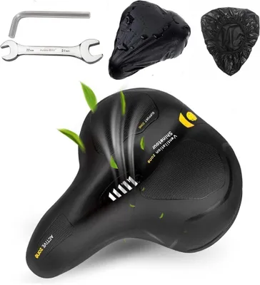 Produktbild von Bequemer Fahrradsattel mit Memory-Schaum und wasserdichtem Bezug