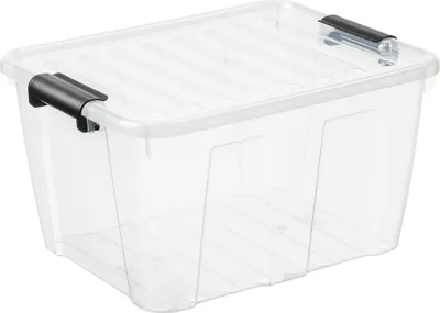 Produktbild von plast team Aufbewahrungsbox HOME BOX 30 Liter transparent