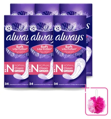 Imagen del producto de 6 x Protectores diarios Always Discreet, tipo slip, - Paquete económico - 6 unidades