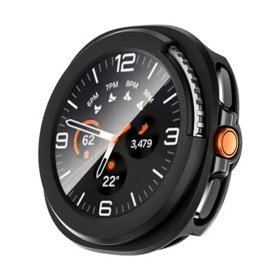 Produktbild von Stravo Displayschutzfolie für Samsung Galaxy Watch 8 Classic 46 mm, Schutzhülle, passgenau, kratzfest, stoßfest, Rundumschutz, Schwarz