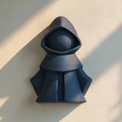 3D-gedruckte Kapuzenfigur als Wanddekoration – Decords, Produktansicht 1