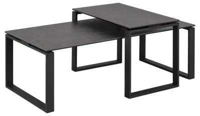 Produktbild von Kamma Couchtisch Set schwarz.
