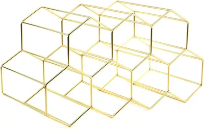 Productafbeelding van Wijnrek - Metalen Wijnrek voor Aanrecht - Tafelsteun voor Wijnflessen - Wijnrekorganisator - Bar - Wijnkelder - Woonkamer - Keuken