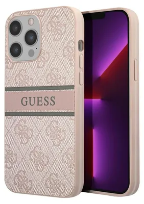 Produktbild von Guess, Schutzhülle 4G Stripe Apple iPhone 13 Pro, Rosa