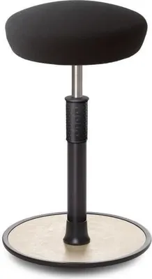 Produktbild von Sitz- Stehhocker Free Tall Hutsitz Gestrick schwarz schwarz /cremeweiß.