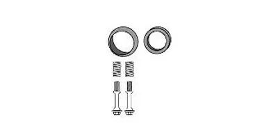 Produktbild von HJS Montagesatz Katalysator 82 48 7728 für TOYOTA Avensis Kombi (T22)