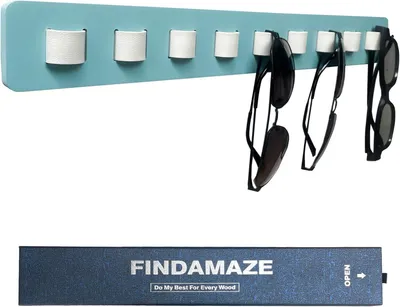 Productafbeelding van Zonnebril organizer houten opslag - Wandgemonteerde Brilhouder/Zonnebril Stand Eyewear