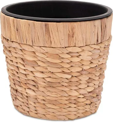 Produktbild von Runder Blumenkübel geflochtenes Seegras 26 cm