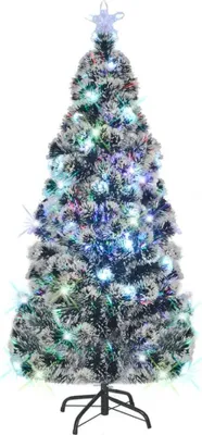 Obrázok produktu pre The Living Store Umelý vianočný stromček so stojanom/LED 180 cm optické vlákno