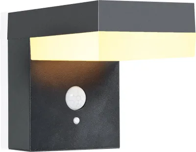 Produktbild von esotec Solar Wandleuchte für außen Nala | PIR LIFEPO4-Akku Aluminium 102931
