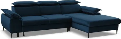 Produktbild von FurMeb24 - Ecksofa PARIS - RECHTE SEITE , Sofa mit Bettk€sten und Schlaffunktion - MAGIC VELVET 2204