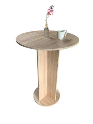 Produktbild von Möbel SD Stehtisch Bistrotisch Partytisch Mike Ø79xØ79x 108,5 cm hoch Sonoma eiche hell NEU