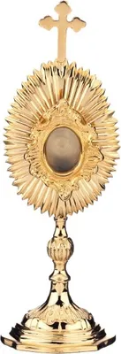 Produktbild von Reliquiar ovale Form vergoldet (Höhe 24,5 cm)