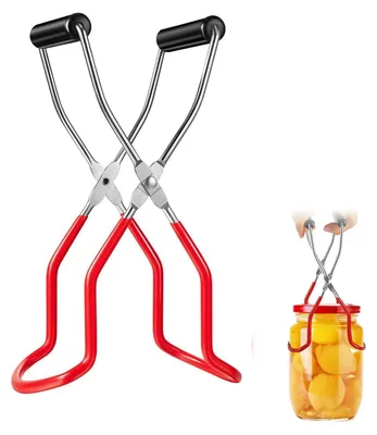 Image de Pince en acier inoxydable pour ouvrir les bocaux, avec prise antidérapante, pour bocaux de conservation, 1 pièce, ustensile de cuisine