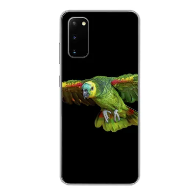 Produktbild von MuchoWow® Handyhülle Schutzhülle Hülle für Samsung Galaxy S20 Papagei - Vogel - Federn Silikon Softcase Handy Hülle - Bild