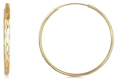 Produktbild von Gold plated silver earrings rings SVLE0209XD5GO - Diameter: 4 cm