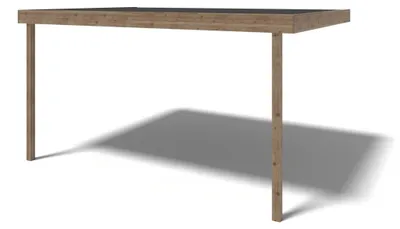 Produktbild von Überdachung für Veranden, Terrassen und Gartenhäuschen 3.88x3m - Imprägniert