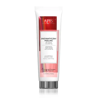 Obrázek produktu pro Apis Cranberry Vitality, Brusinkový Enzymatický Peeling Na Obličej, 100 Ml