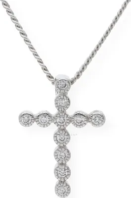 Produktbild von Kreuz Anhänger Silber 925 Zirkonia JL10-02-0347 JuwelmaLux