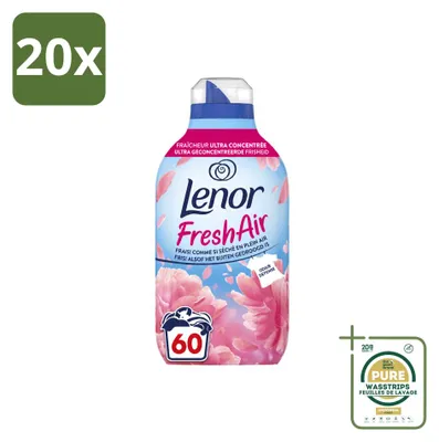 Produktbild von 20 x Lenor Fresh Air Bloesem Weichspüler - 840 ml - Vorratspackung - 20 Stücke