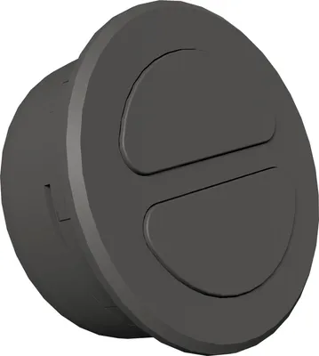Produktbild von Siro PushPower Druckschalter Mini 35 2-fach schwarz - 2-Kanal Funkschalter, kabellos, batterielos, für PushPower Empfänger
