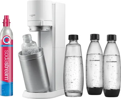 Zdjęcie produktu dla Zestaw ekspresów do wody gazowanej Sodastream: elegancka przyjemność picia wody gazowanej w domu i w podróży