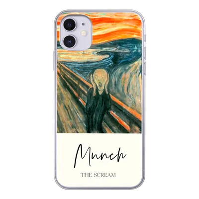 Produktbild von MuchoWow® Handyhülle Schutzhülle Hülle für iPhone 11 Der Schrei - Edvard Munch - Alte Meister Silikon Softcase Handy Hülle - Handytasche
