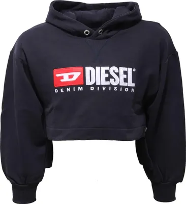Produktbild von 5094AC felpa bimba girl DIESEL Sweatshirt in Übergröße aus blauer Baumwolle