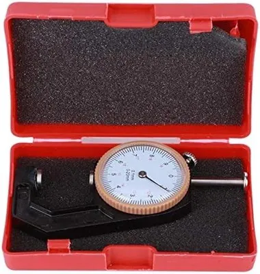Immagine prodotto di Misuratore di spessore 0-20 mm - Strumento di precisione - Piatto/Conico - Lega di alluminio di alta qualità - Durevole e resistente all'usura