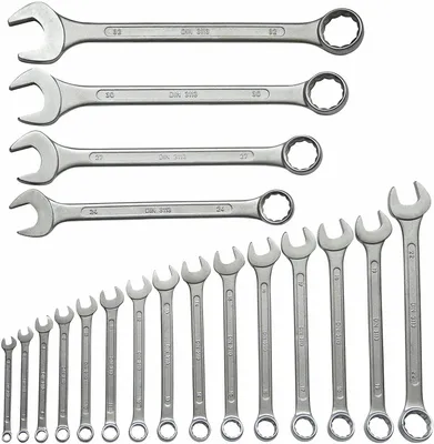 Produktbild von FAMEX 10344-19 Ring-Maulschlüssel Satz - Schraubenschlüssel Set - Gabel-Ringschlüssels 19-tlg. - 6-32 mm