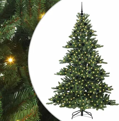 Produktbild von Künstlicher klappbarer Weihnachtsbaum Grün 210 cm PVC und Stahl