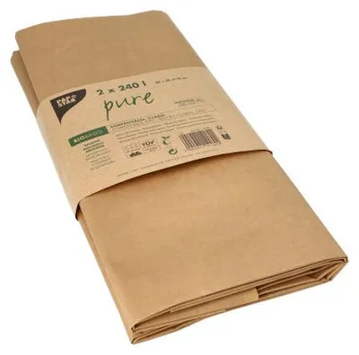 Produktbild von 20 Kompostsäcke, 2-lagiges Kraftpapier pure 240 l 115 cm x 80 cm x 30 cm braun , 2-lagig