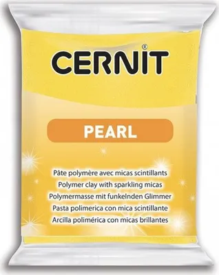 Image de Cernit Polymer Clay Pearl Yellow 56 g