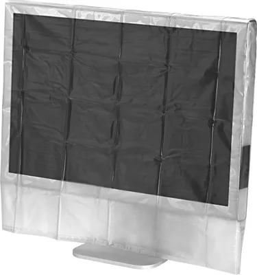 Produktbild von Hama 00113817, PC-Flachbildschirm-Staubschutzabdeckung, Transparent, EVA (Äthylen-Vinylazetat), Polyethylen, 620 x 80 x 440 mm, 155 mm, 110 mm