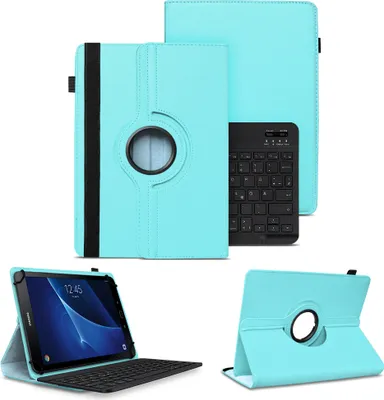 Produktbild von Schutzhülle Samsung Galaxy Tab A6 10.1 2016 Hülle Tablet Tasche QWERTZ TastaturFarben:Türkis