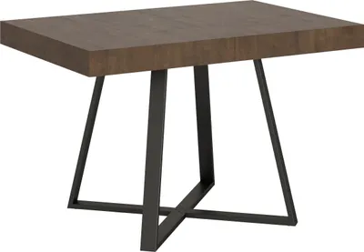 Immagine prodotto di ITYHOME - Tavolo allungabile 120/224x90 cm Abbraccio noce gambe antracite