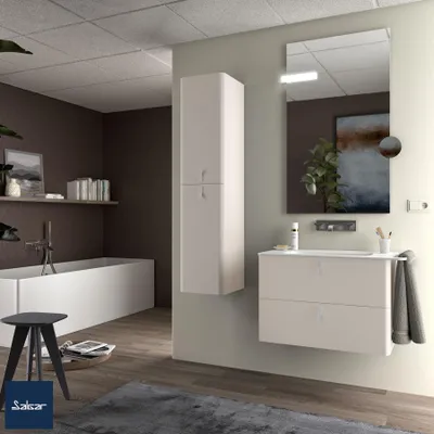 Productafbeelding van Wandkast UNIIQ 800, 2 lades met soft-close sluiting, afmetingen: 797 x 540 x 450 mm