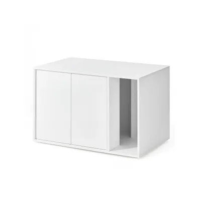 Produktbild von Songmics Katzenschrank Werkzeuglose Montage Minimalistisch Schneeweiss