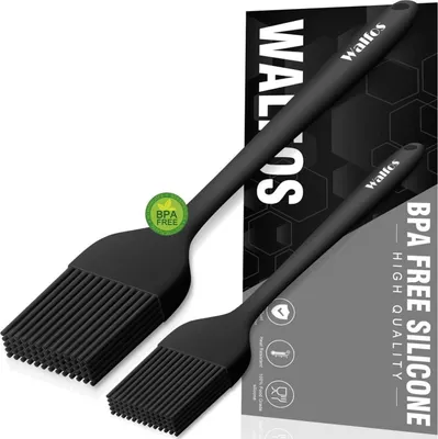 Image de Set de pinceaux à pâtisserie en silicone BBQ Griller Qualité alimentaire BPA libre 21+25.5cm