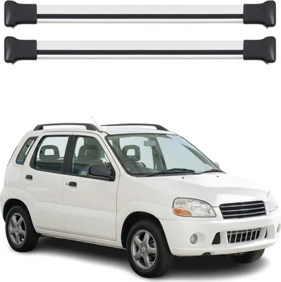 Produktbild von Dachträger Grundtäger für Suzuki Ignis mk1 2000-2008 5-Tür 75kg Alu Silber 2tlg