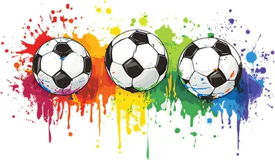 Produktbild von 3D Wandsticker Fußball, Aquarell, 58x33 cm, für Kinder- und Jugendzimmer