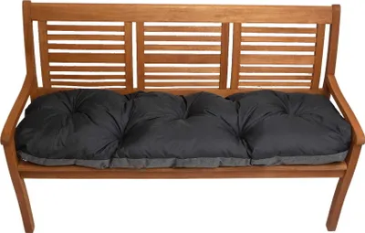 Produktbild von Bodenkissen 140x60cm, Bankauflage für Gartenbank, Loungekissen, Sitzkissen für Gartenbank, Outdoor/ Indoor, Anthrazit