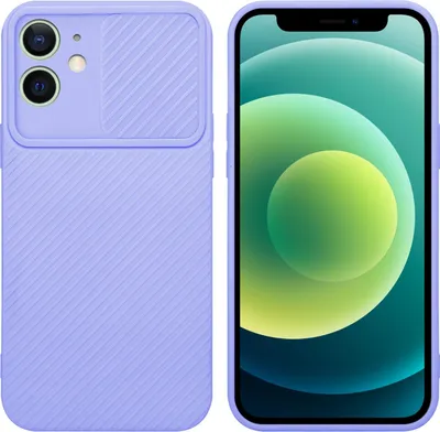Immagine prodotto di Cadorabo custodia per Apple iPhone 12 MINI custodia protettiva in viola custodia del telefono cellulare TPU custodia cover fotocamera protezione