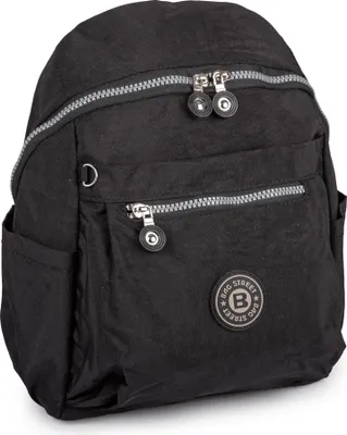 Produktbild von Bag Street Damen Herren Stadtrucksack Leicht Stoffrucksack Schwarz