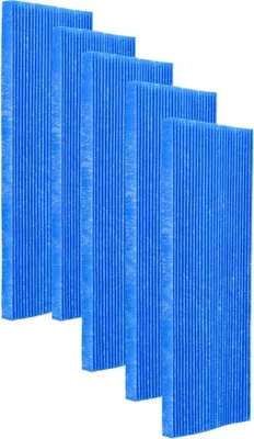 Produktbild von Zestaw filtrów do oczyszczacza powietrza Daikin MCK75, MC70L | 5 sztuk plis filtracyjnych, biało-niebieski, dwuwarstwowy | wysokiej jakości i wydajności zamiennik filtra: KAC998A4E, KAC017A4E
