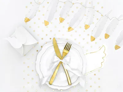 Immagine prodotto di Tovaglioli ali 16x10cm 20 pezzi oro bianco