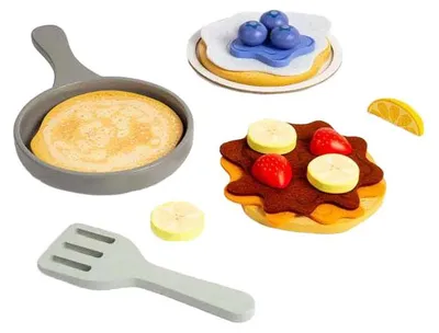 Image de Jeu de crêpes en bois Bigjigs, 16dlg.